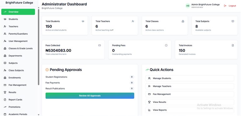 School Management System preview