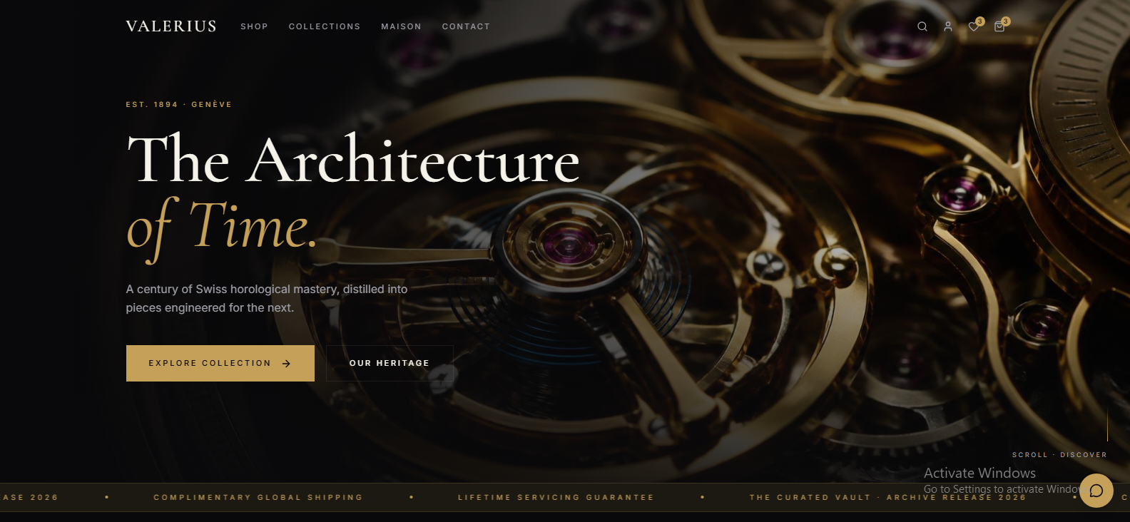 Luxury E-Commerce Storefront preview